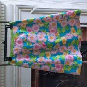 Appleseed's Skirt - Bright Colored Floral Design - Women's 10